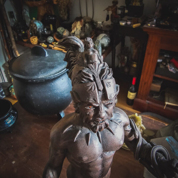 Phobos, God of Fear Original 14 Inch Statue - Image 5